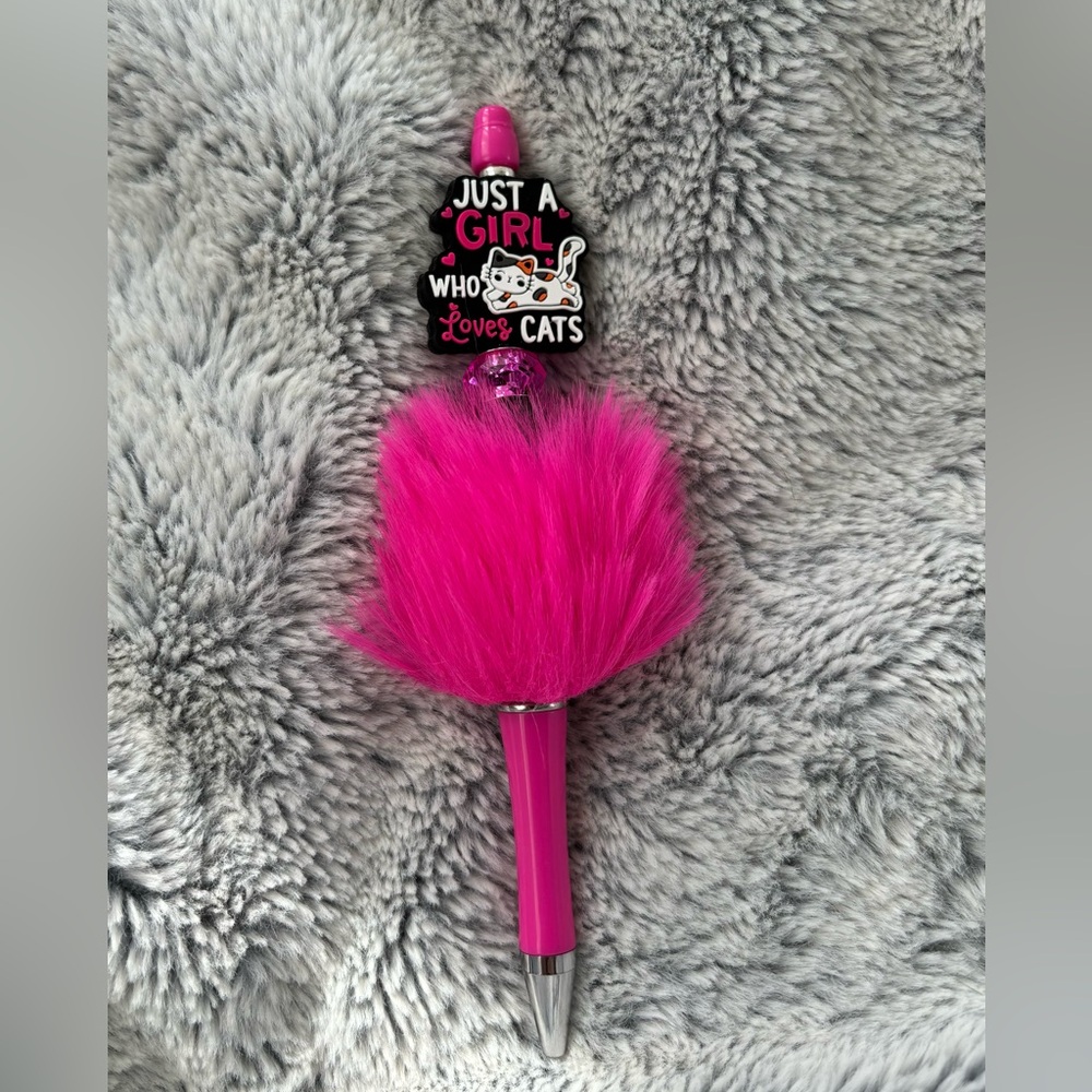 Cat Lover Fluffy Pen 💕
